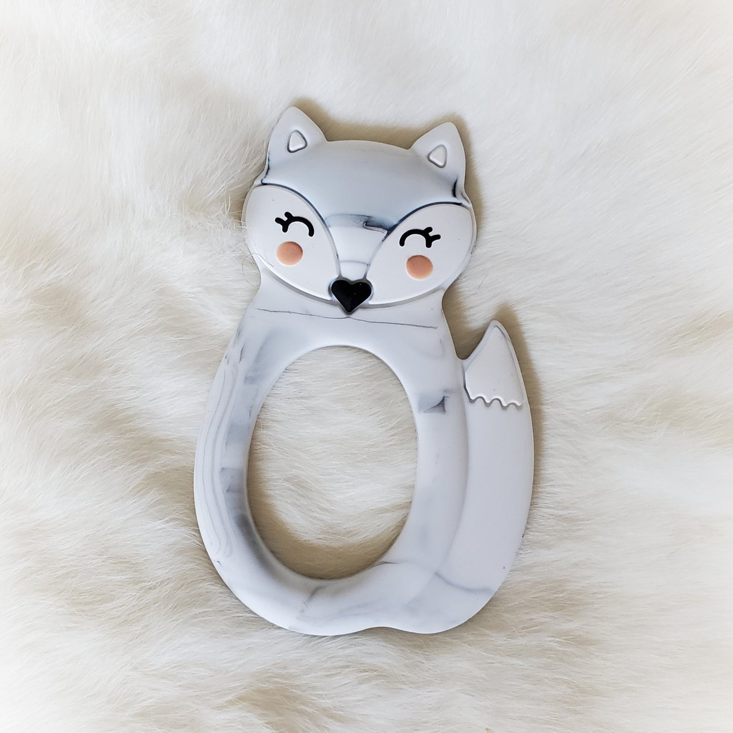 Little Cheeks Hand-Held Silicone Teether image 0