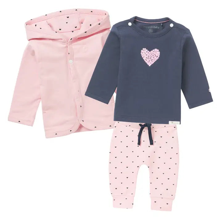 Noppies 3 Piece Set - Light Rose