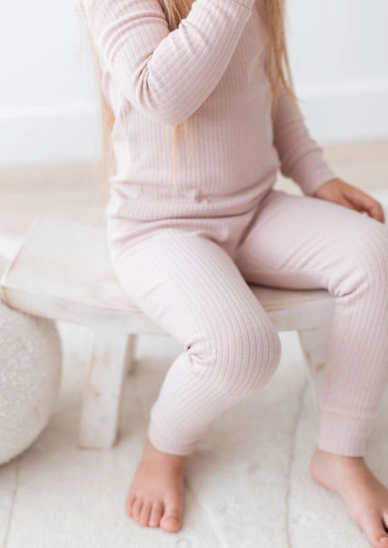 Ribbed Lounge Set - Blush image 1